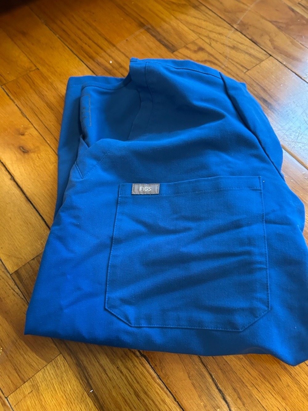 FIGS Royal Blue Scrub Top